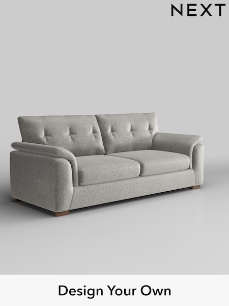 Plush Chenille/Light Grey Hayden Buttoned Back (W43799) | £1,325
