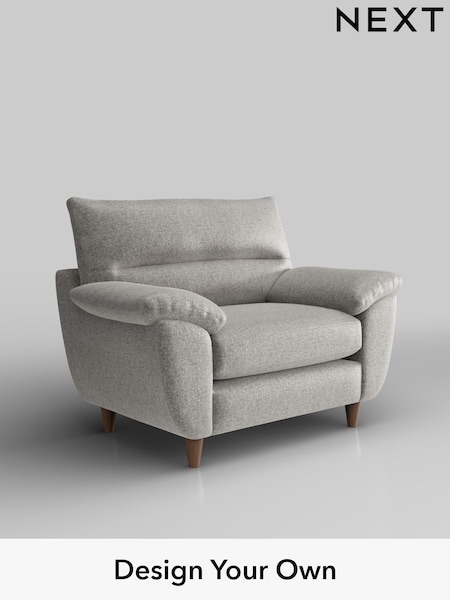 Plush Chenille/Light Grey Elliot Highback (W43802) | £775