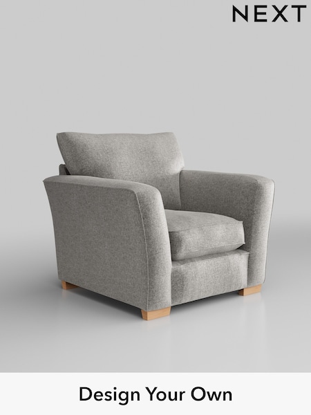 Plush Chenille/Light Grey Heath Highback (W43804) | £750