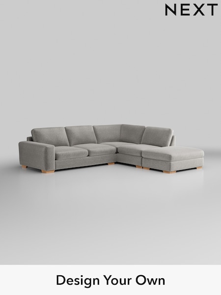 Plush Chenille/Light Grey Houghton Deep Sit (W43805) | £2,599