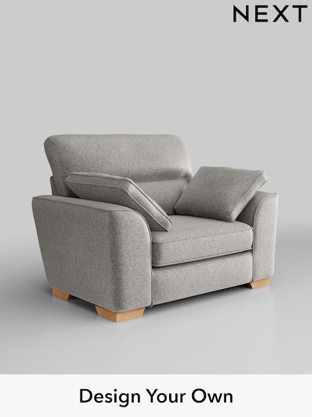 Plush Chenille/Light Grey Stamford Highback (W43811) | £899