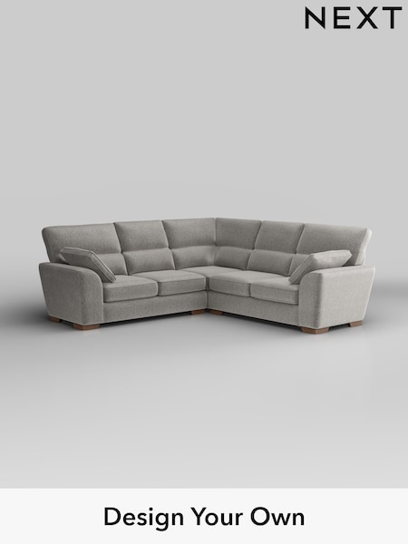 Plush Chenille/Light Grey Stamford Highback (W43811) | £2,425