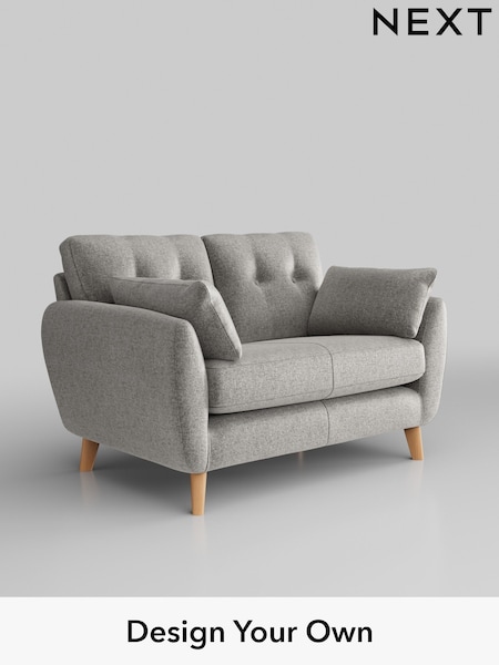 Plush Chenille/Light Grey Wilson Buttoned Back (W43813) | £850
