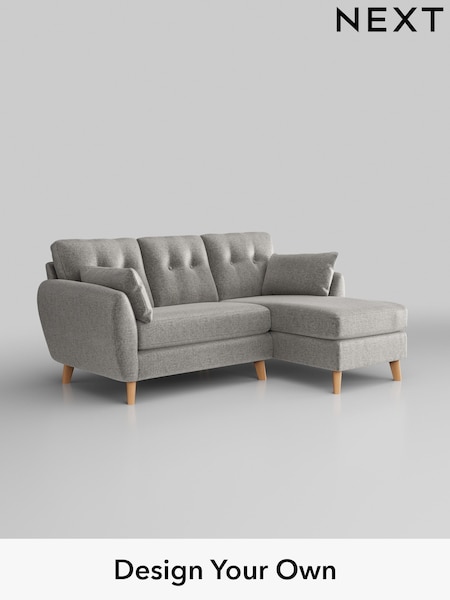 Plush Chenille/Light Grey Wilson Buttoned Back (W43813) | £1,575