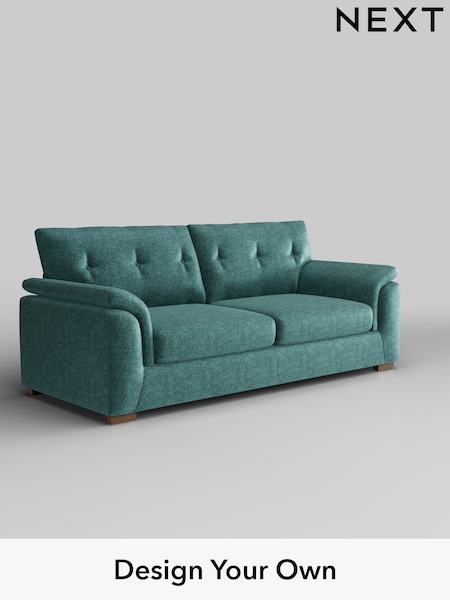 Plush Chenille/Dark Teal Green Hayden Buttoned Back (W43814) | £1,325