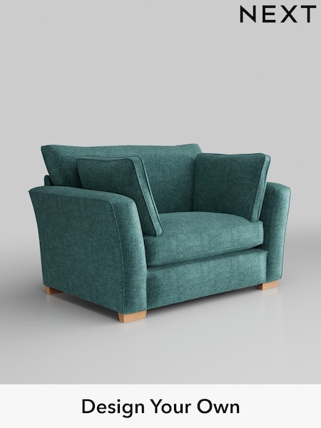 Plush Chenille/Dark Teal Green Heath Highback (W43815) | £850