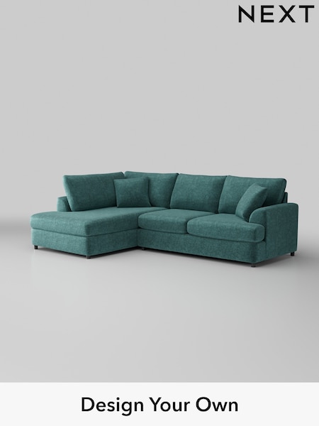 Plush Chenille/Dark Teal Green Parker Platform (W43817) | £2,250