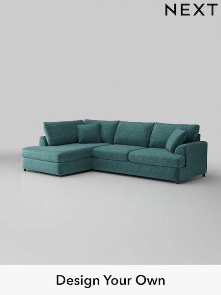 Plush Chenille/Dark Teal Green Parker Platform (W43817) | £2,350