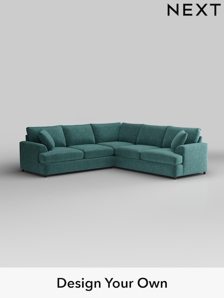 Plush Chenille/Dark Teal Green Parker Platform (W43817) | £2,725