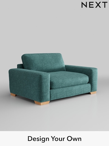 Plush Chenille/Dark Teal Green Houghton Deep Relaxed Sit (W43819) | £1,225