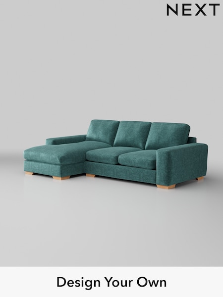 Plush Chenille/Dark Teal Green Houghton Deep Relaxed Sit (W43819) | £2,125