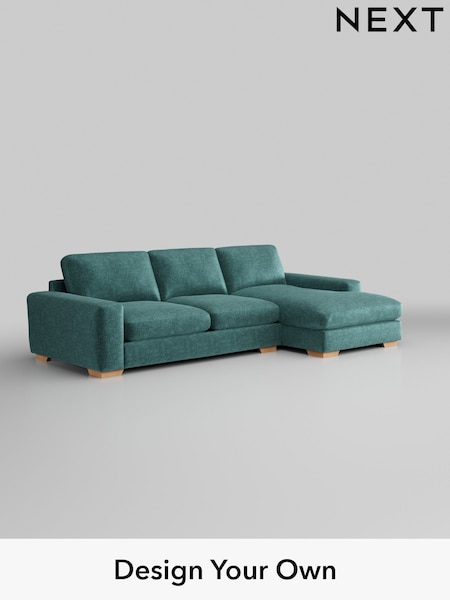 Plush Chenille/Dark Teal Green Houghton Deep Relaxed Sit (W43819) | £2,325