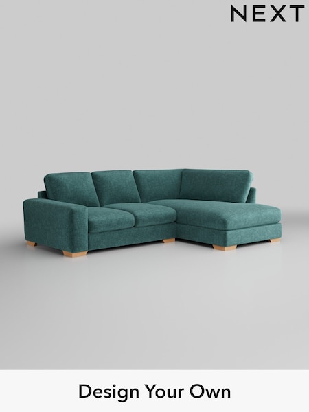 Plush Chenille/Dark Teal Green Houghton Deep Relaxed Sit (W43819) | £2,150