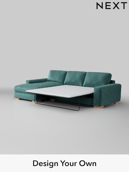 Plush Chenille/Dark Teal Green Houghton Deep Relaxed Sit (W43819) | £2,825