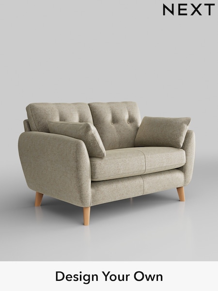 Plush Chenille/Light Natural Wilson Buttoned Back (W43828) | £850