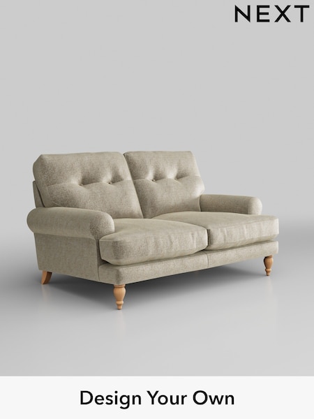 Plush Chenille/Light Natural Erin Buttoned Back Deep Relaxed Sit (W43830) | £1,225
