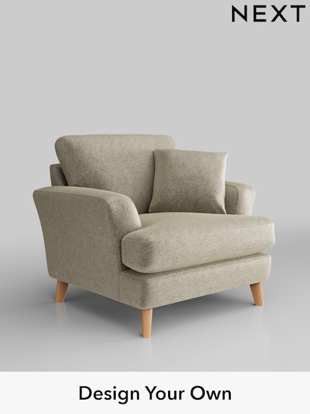 Plush Chenille/Light Natural Conway Relaxed Sit (W43833) | £875