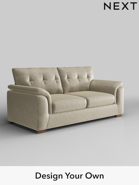 Plush Chenille/Light Natural Hayden Buttoned Back (W43840) | £1,225