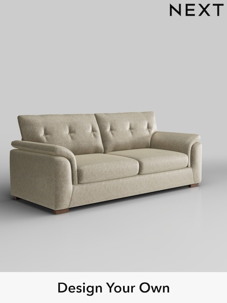 Plush Chenille/Light Natural Hayden Buttoned Back (W43840) | £1,325