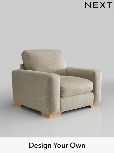 Plush Chenille/Light Natural Houghton Deep Relaxed Sit (W43841) | £925