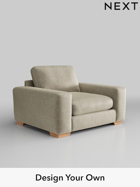 Plush Chenille/Light Natural Houghton Deep Relaxed Sit (W43841) | £1,025