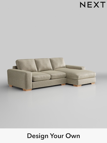 Plush Chenille/Light Natural Houghton Deep Relaxed Sit (W43841) | £2,125