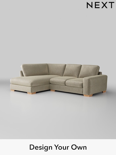 Plush Chenille/Light Natural Houghton Deep Relaxed Sit (W43841) | £2,150