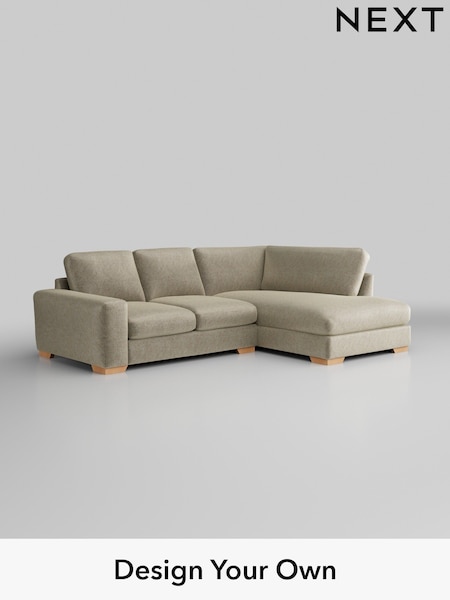 Plush Chenille/Light Natural Houghton Deep Relaxed Sit (W43841) | £2,150