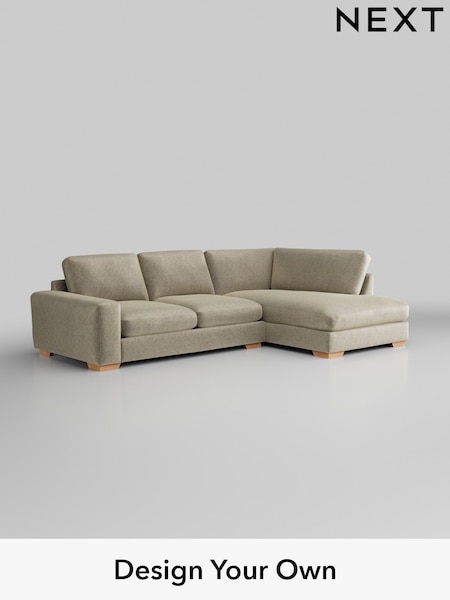 Plush Chenille/Light Natural Houghton Deep Relaxed Sit (W43841) | £2,250