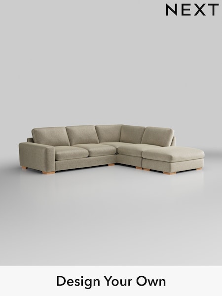 Plush Chenille/Light Natural Houghton Deep Relaxed Sit (W43841) | £2,675