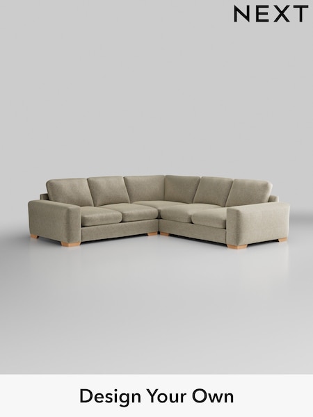 Plush Chenille/Light Natural Houghton Deep Relaxed Sit (W43841) | £2,825