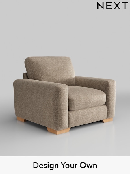 Plush Chenille/Mid Natural Houghton Deep Relaxed Sit (W43848) | £925