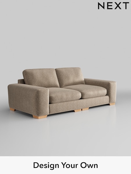 Plush Chenille/Mid Natural Houghton Deep Relaxed Sit (W43848) | £1,525