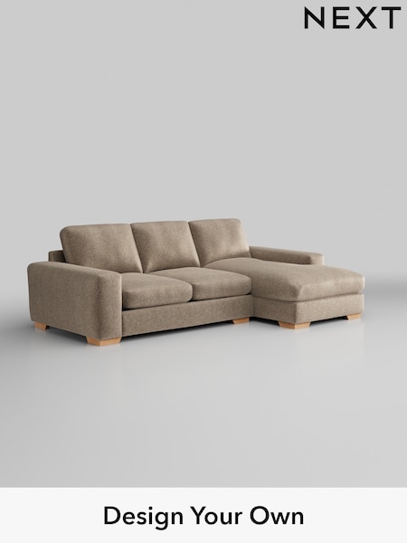 Plush Chenille/Mid Natural Houghton Deep Relaxed Sit (W43848) | £2,125