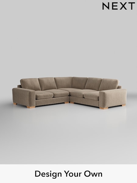 Plush Chenille/Mid Natural Houghton Deep Relaxed Sit (W43848) | £2,825