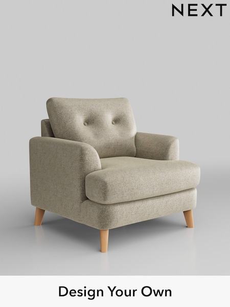 Plush Chenille/Light Natural Parker Buttoned Back (W43849) | £925