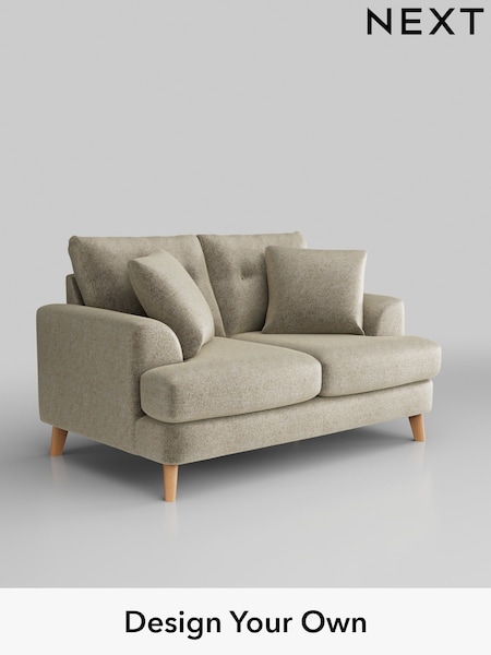 Plush Chenille/Light Natural Parker Buttoned Back (W43849) | £1,225