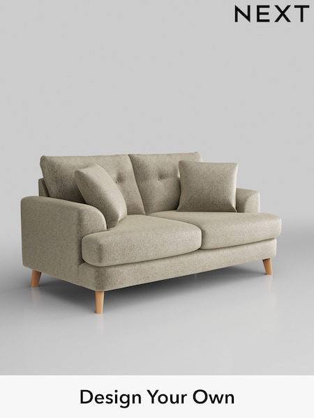 Plush Chenille/Light Natural Parker Buttoned Back (W43849) | £1,325