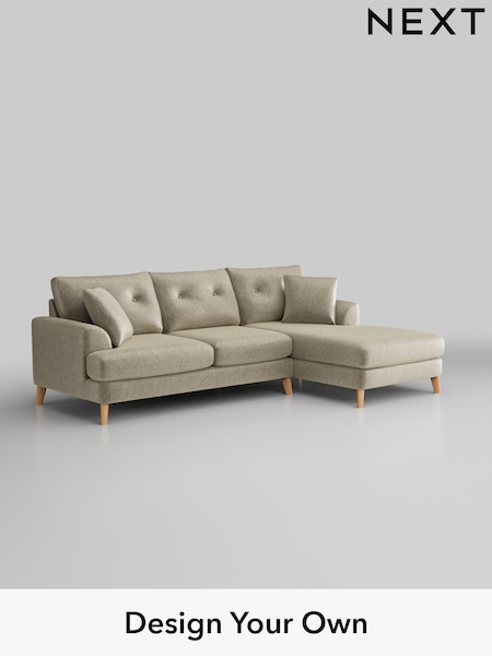 Plush Chenille/Light Natural Parker Buttoned Back (W43849) | £2,199