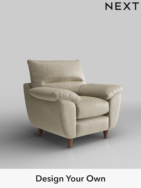 Plush Chenille/Light Natural Elliot Highback (W43853) | £675