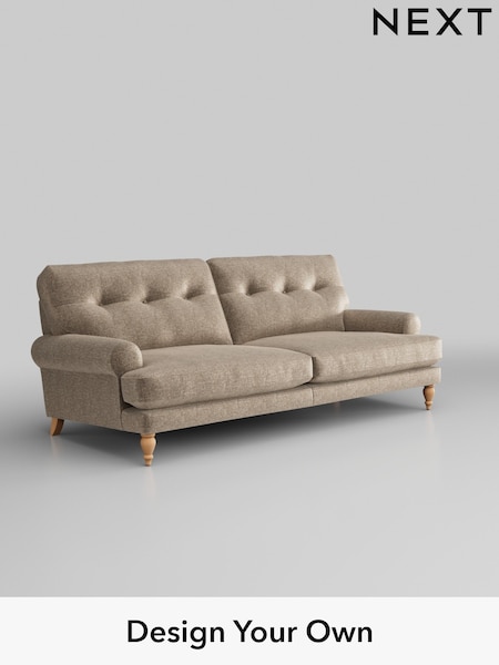Plush Chenille/Mid Natural Erin Buttoned Back Deep Sit (W43854) | £1,375