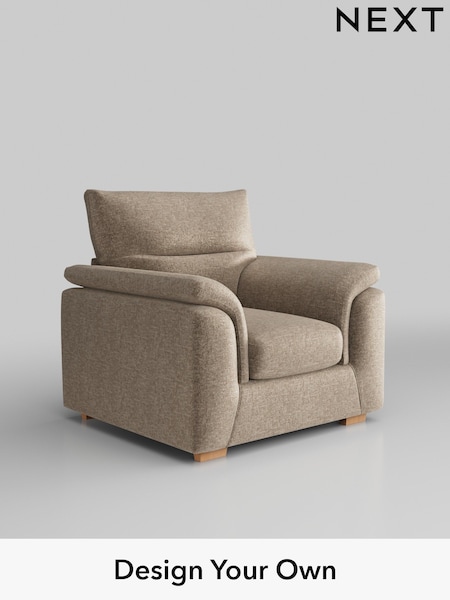 Plush Chenille/Mid Natural Hayden Highback (W43855) | £750