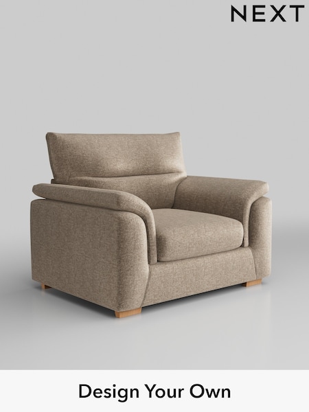 Plush Chenille/Mid Natural Hayden Highback (W43855) | £850