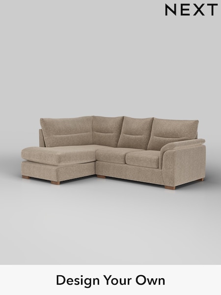 Plush Chenille/Mid Natural Hayden Highback (W43855) | £1,825