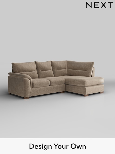 Plush Chenille/Mid Natural Hayden Highback (W43855) | £1,825