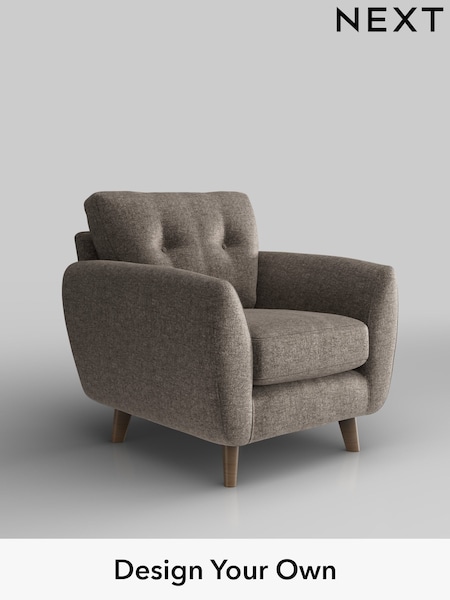 Plush Chenille/Mink Brown Wilson Buttoned Back (W43874) | £599