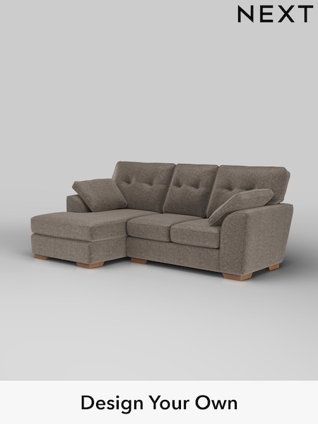 Plush Chenille/Mink Brown Stamford Buttoned Back (W43878) | £1,775