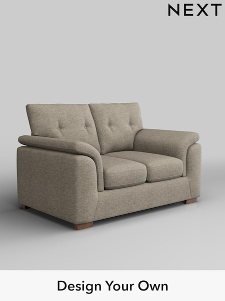 Woven Chenille Easy Clean/Mid Natural Hayden Buttoned Back (W43893) | £1,025