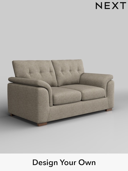 Woven Chenille Easy Clean/Mid Natural Hayden Buttoned Back (W43893) | £1,125