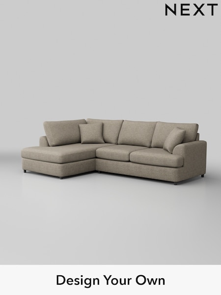 Woven Chenille Easy Clean/Mid Natural Parker Platform (W43908) | £2,250